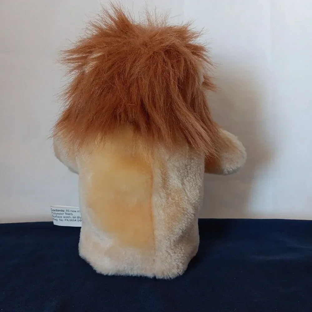 Learn & Play Lion Hand Puppet Plush 1997 Soft Vintage Imagination Toy